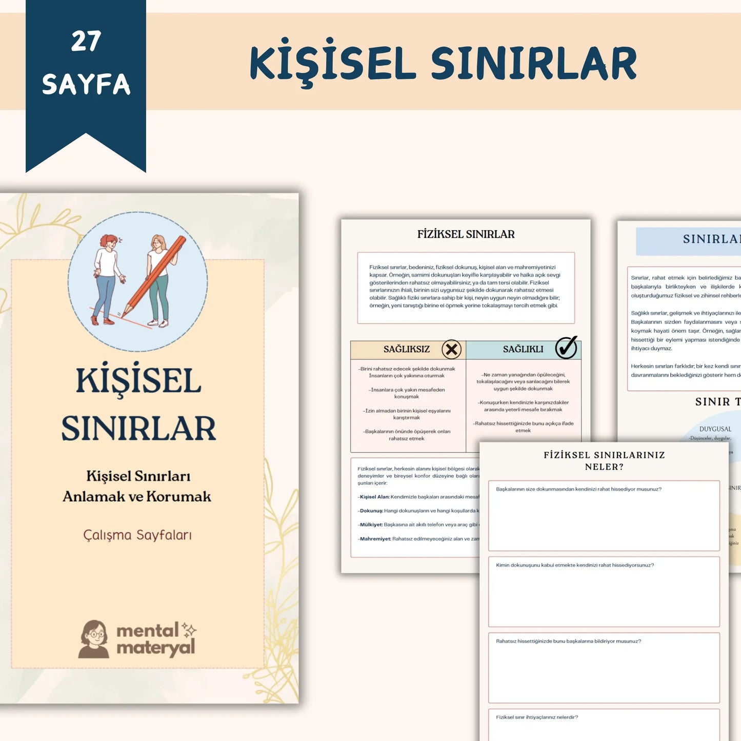 Kişisel Sınırlar Çalışma Kitabı