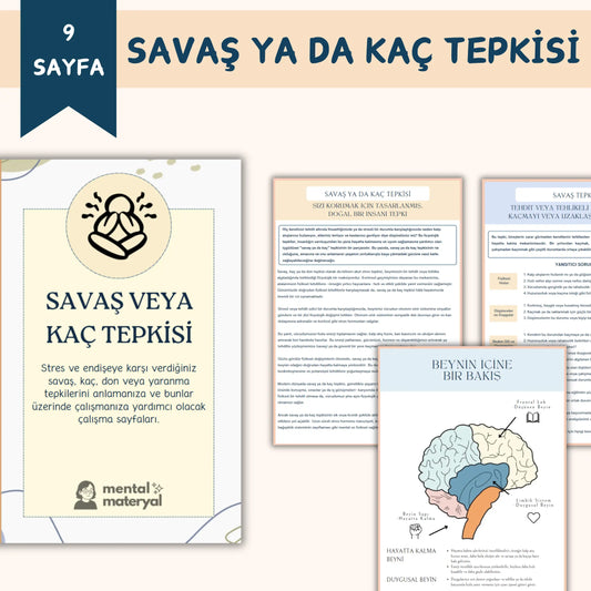 Savaş ya da Kaç Tepkisi Çalışma Sayfaları